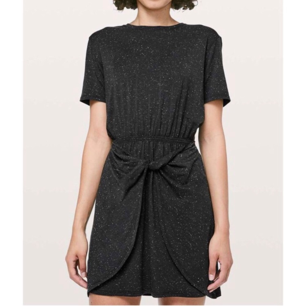 Lululemon tie front speckle minidress 8